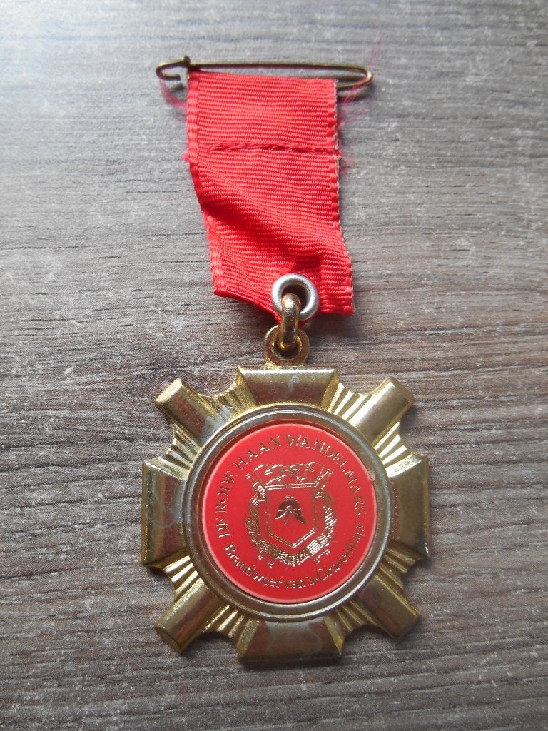 Medaille De Rode Haan wandelmars brandweer, Postzegels en Munten, Ophalen of Verzenden, Overige materialen, Nederland