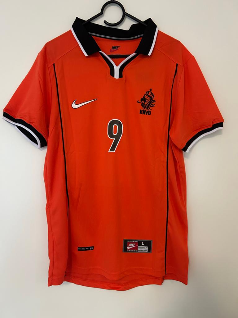 Nederlands Elftal shirt, 1998 Kluivert 9, maat L, Sport en Fitness, Voetbal, Ophalen of Verzenden, Shirt