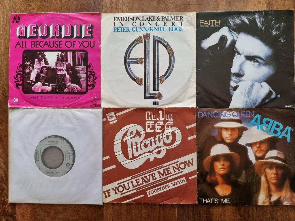Partij vinyl singles (LEZEN), Cd's en Dvd's, Vinyl | Dance en House, Gebruikt, Overige genres, 7 inch, Ophalen of Verzenden