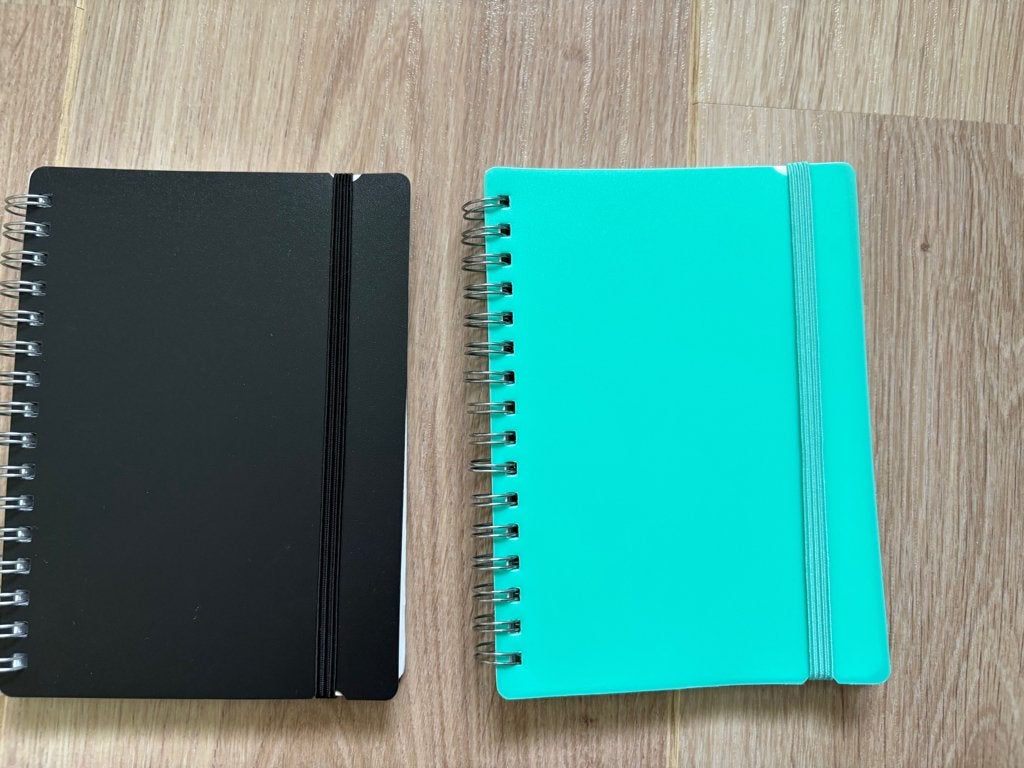 2 notitieboekjes – zwart, turqouse, Verzenden, Nieuw