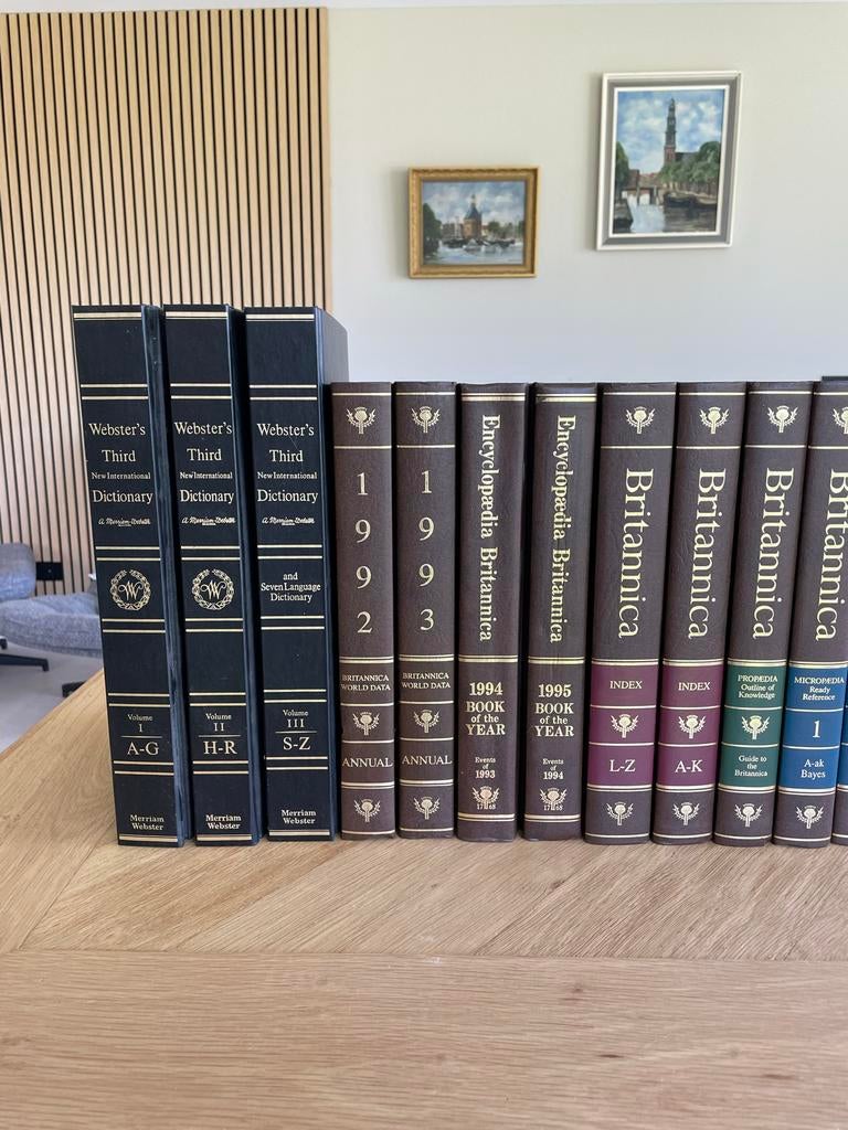 Complete Britannica Encyclopedie en Webster's Woordenboek, Boeken, Ophalen, Complete serie, Zo goed als nieuw, Algemeen