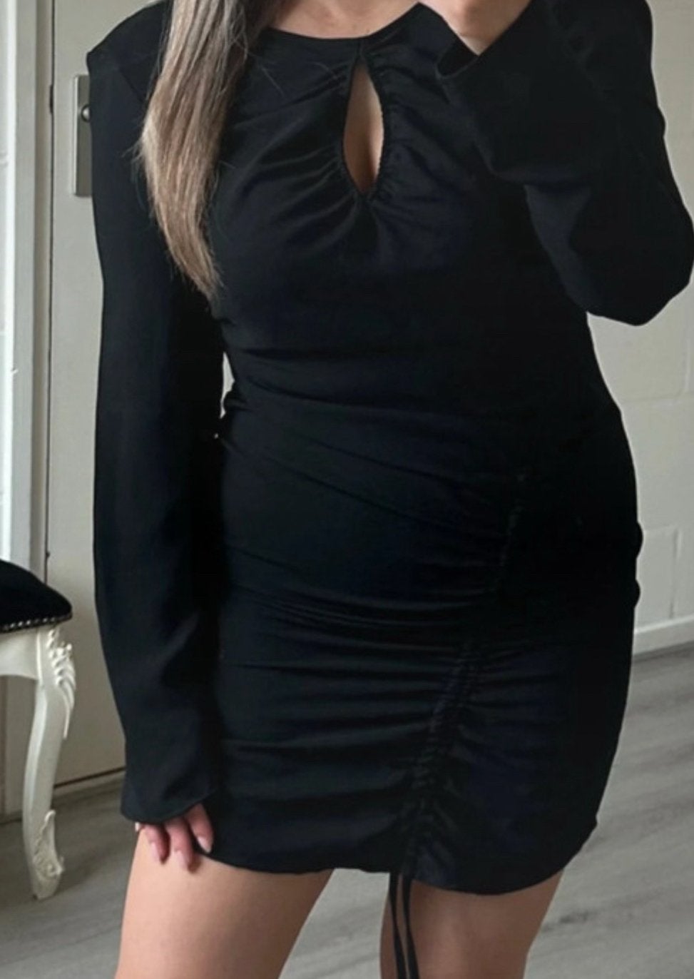 Zara nieuw met prijskaartje zwarte mini jurk met stretch, Maat 38/40 (M), Zwart, Nieuw, Ophalen of Verzenden