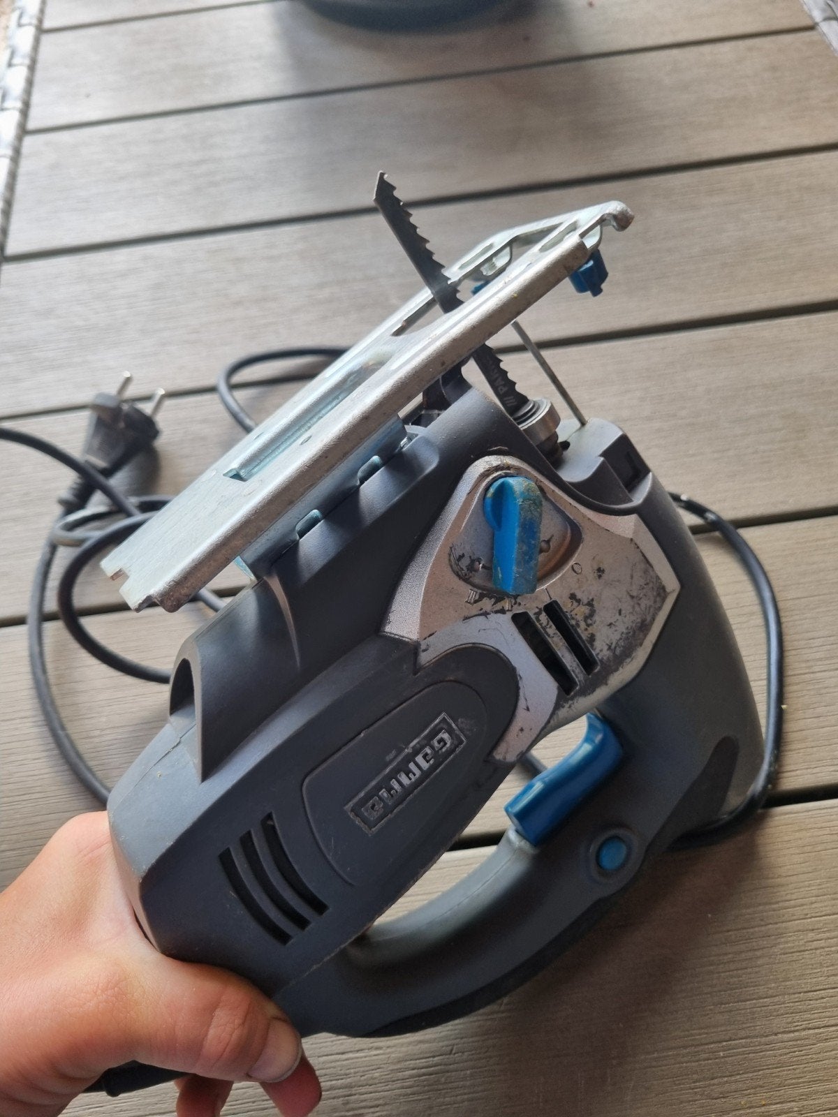 Decoupeerzaag gamma, Ophalen of Verzenden, Gebruikt, 600 tot 1200 watt, Gamma