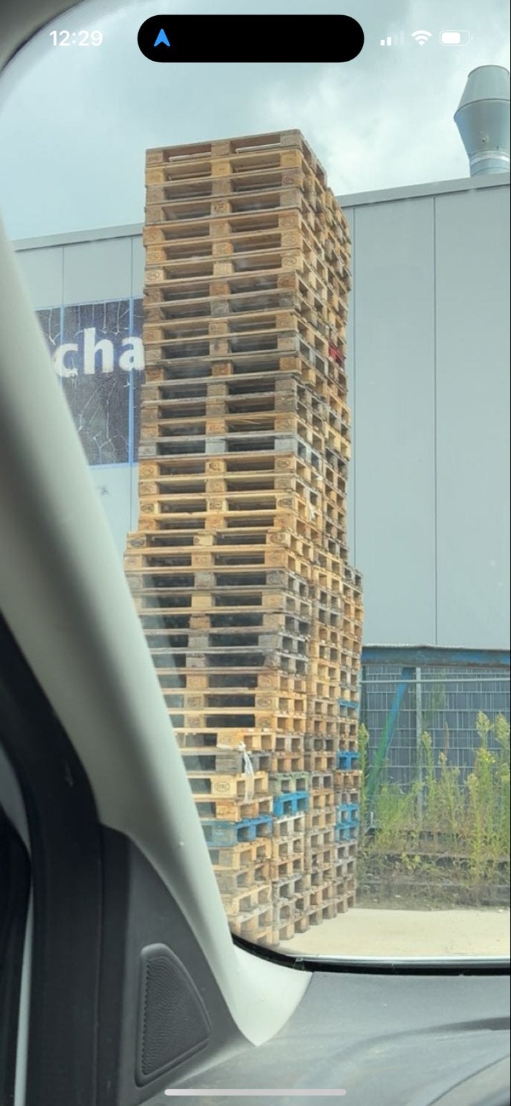 110 Europallets te koop, Ophalen