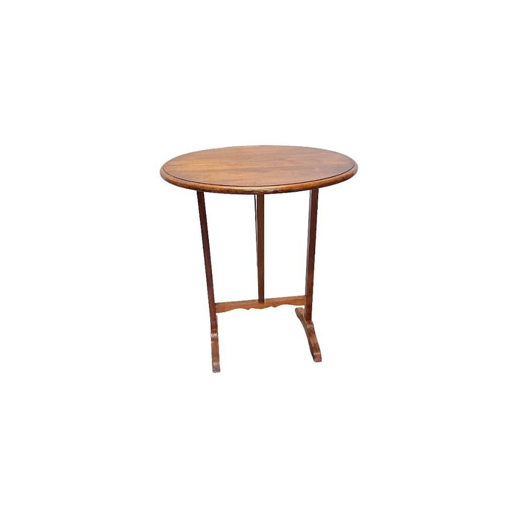 Vintage Franse kersenhout vigneron bijzettafel, jaren 80, 45 tot 60 cm, Minder dan 55 cm, Gebruikt, Frans