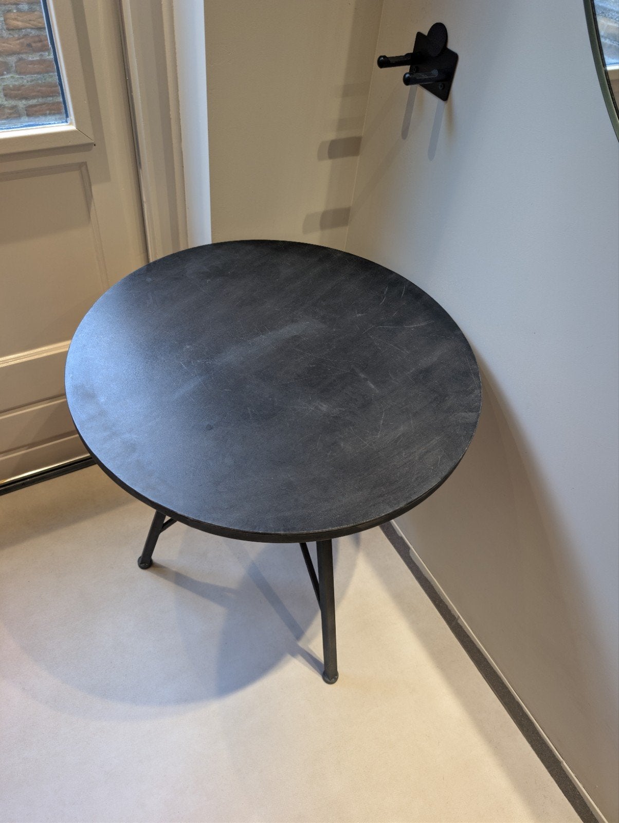 Bijzettafels loods 5, 3 stuks, hoogte 90cm, Ophalen, Gebruikt, 50 tot 100 cm, Rond
