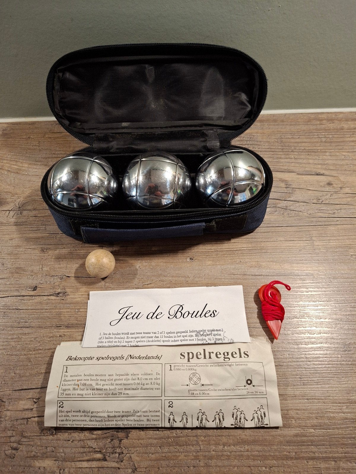 jeu de boules ballen, Ophalen of Verzenden, Zo goed als nieuw