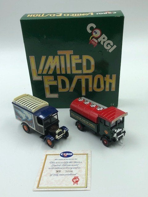 Giftset Corgi Limited Edition D9/1 Tank- en Bestelwagen, Ophalen of Verzenden, Zo goed als nieuw, Bus of Vrachtwagen, Corgi