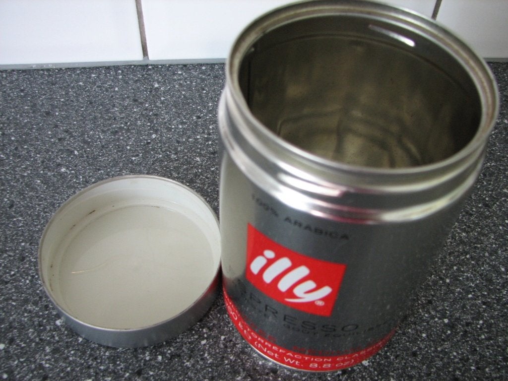 Koffieblik ILLY, Overige typen, Ophalen of Verzenden, Gebruikt