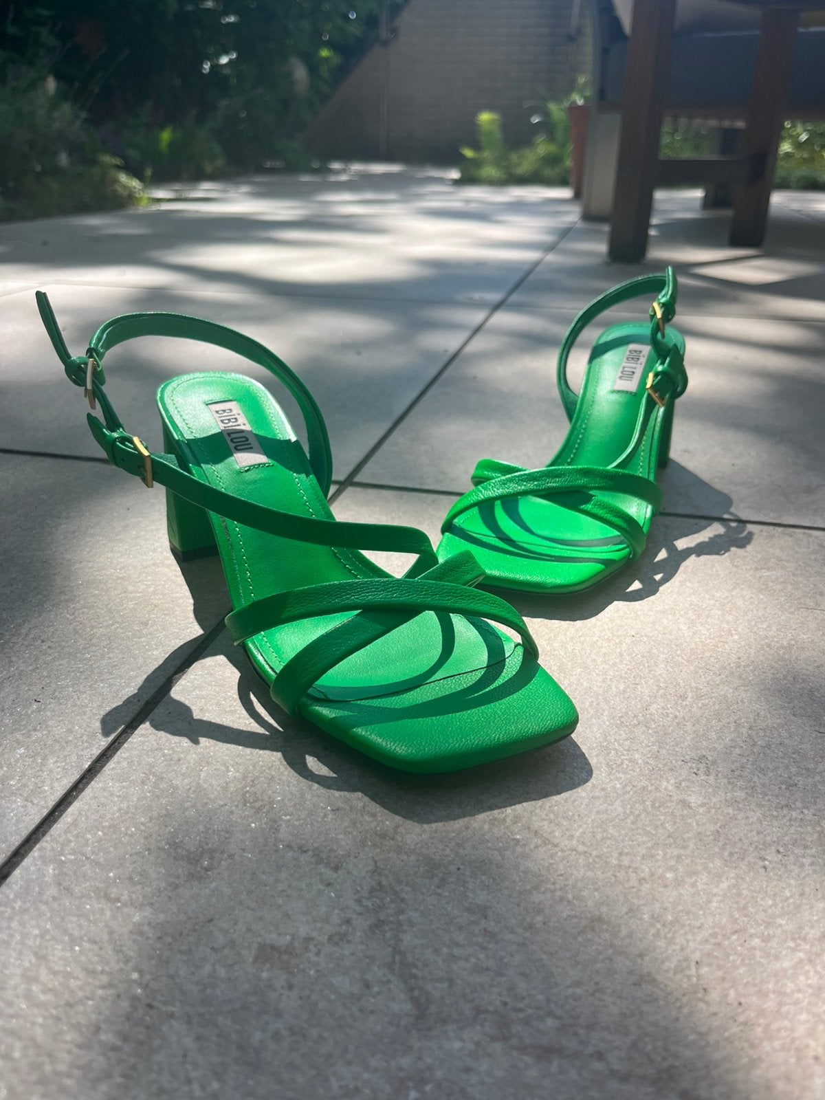 Sandalen/Hakken Dames BiBi LOU Maat 38 - ZGAN, Kleding | Dames, Schoenen, Zo goed als nieuw, Groen, Sandalen of Muiltjes, Ophalen of Verzenden