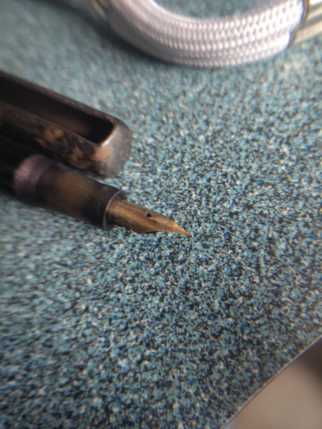 Mabie Todd Swan SF2 Self-Filler met originele Metal Pocket, Antiek en Kunst, Ophalen of Verzenden
