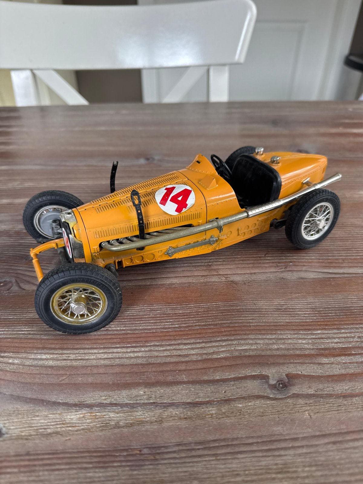Vintage modelauto Bugatti Type 35 - 1:18 burago, Ophalen of Verzenden, Gebruikt, Auto, Bburago