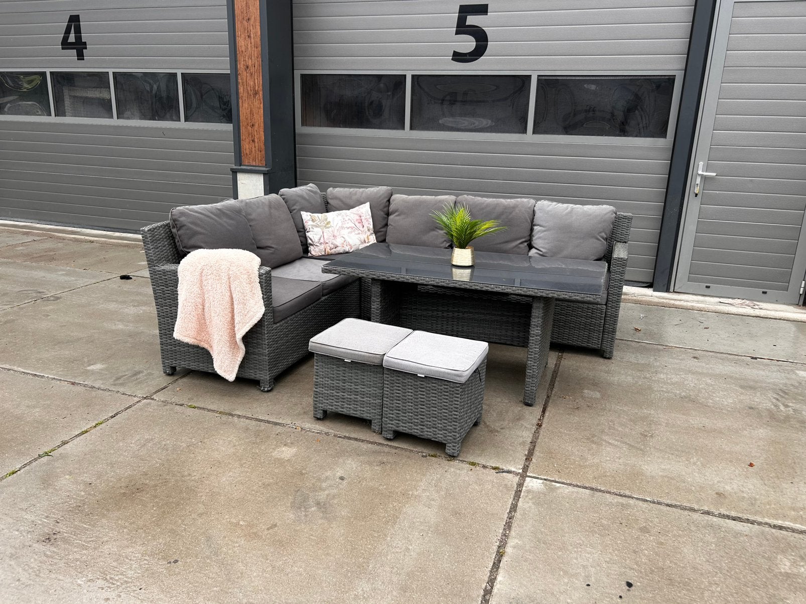 Schitterende garden Impressions diningeset in goede staat, Tuin en Terras, Tuinsets en Loungesets, Ophalen, ., Aluminium, Zo goed als nieuw