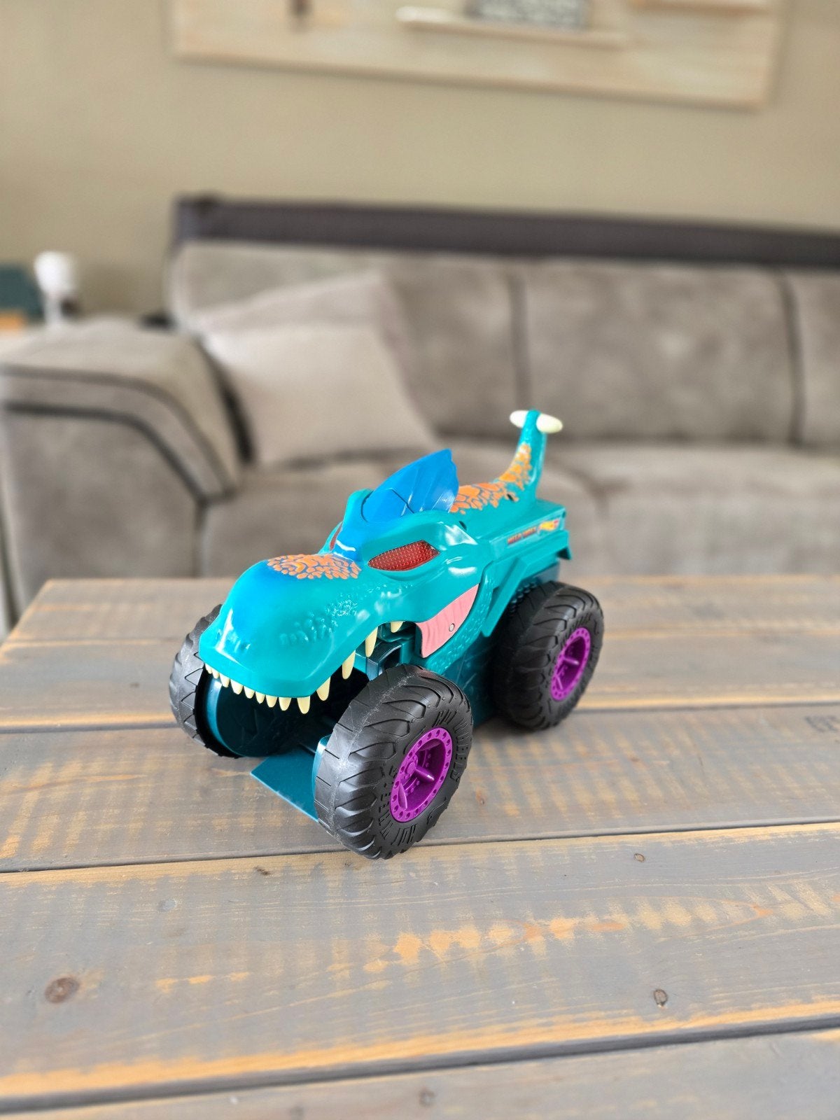 Hot Wheels - Monster Truck Dinosaurus, Ophalen of Verzenden, Zo goed als nieuw