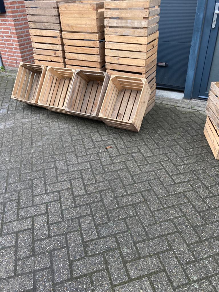 Fruitkistjes ,veilingkistjes ,appelkistjes 10 voor 60 euro, Huis en Inrichting, Ophalen, Gebruikt, Minder dan 50 cm