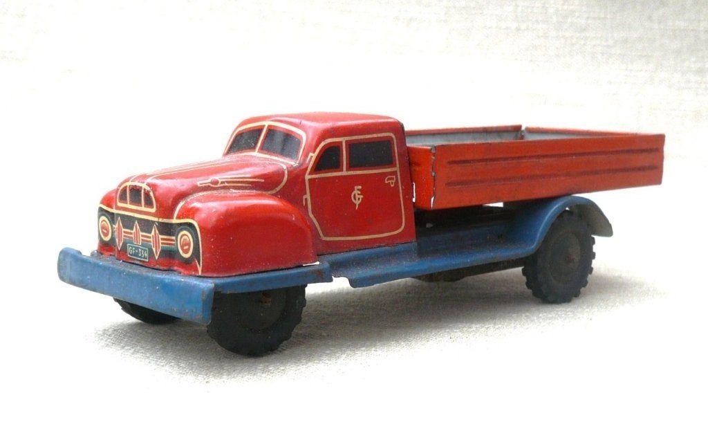 GF334  George Ficher blikken vrachtwagen 1950  1/43., Ophalen of Verzenden