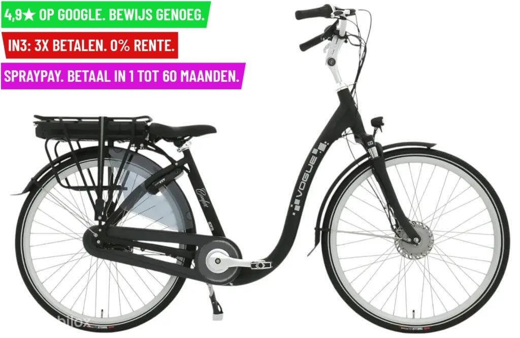 E-bike Vogue Comfort, 7-speed Shimano, 46 ​​cm, matt-bla, Overige merken, 9713 Bv Groningen, Nieuw, Facebikenl@gmail.com