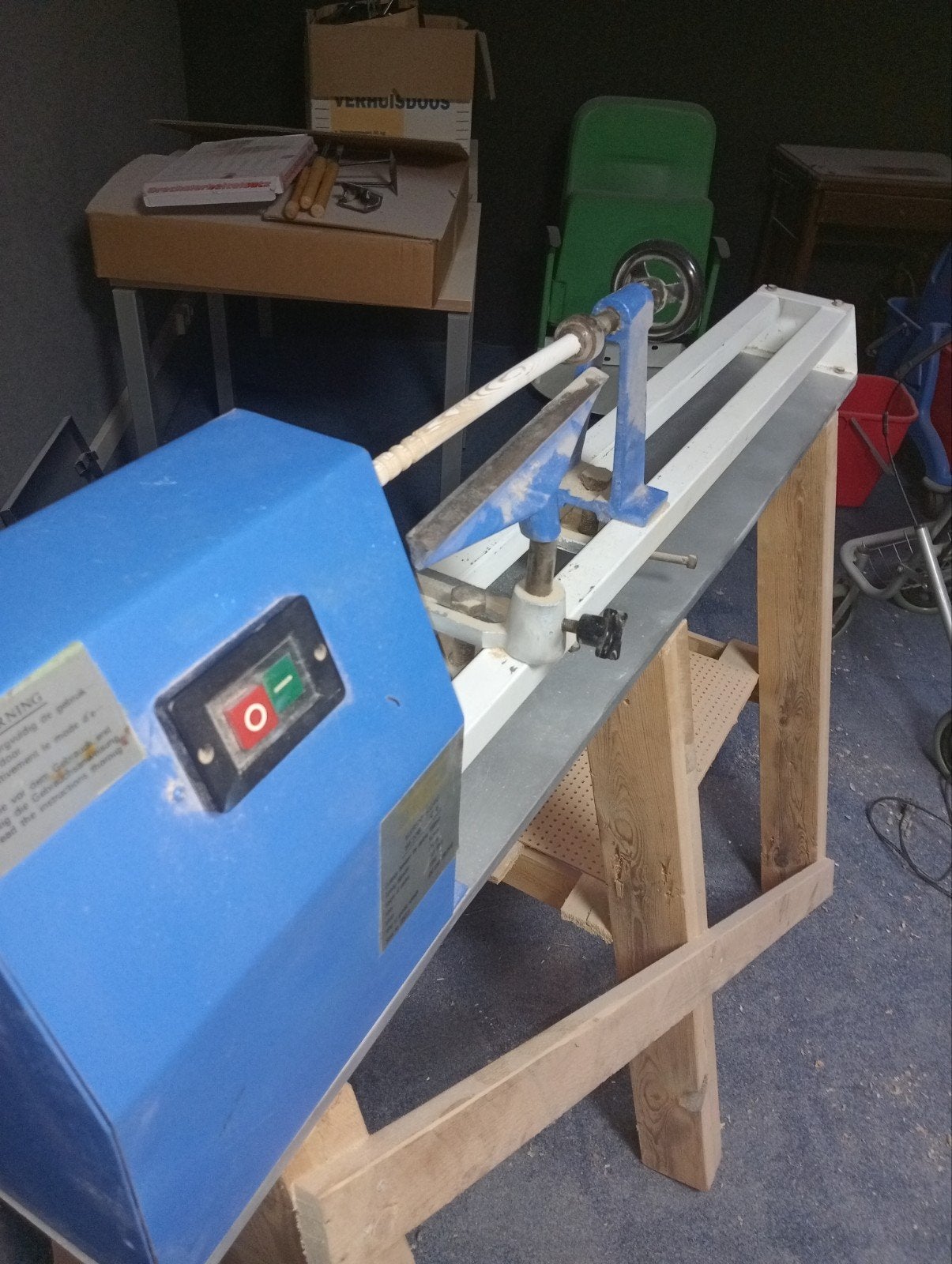 Kinzo Houtdraaibank 8E208 - 1000 mm afstand tussen centers, Ophalen, Gebruikt, Houtdraaibank, 1000 mm of meer