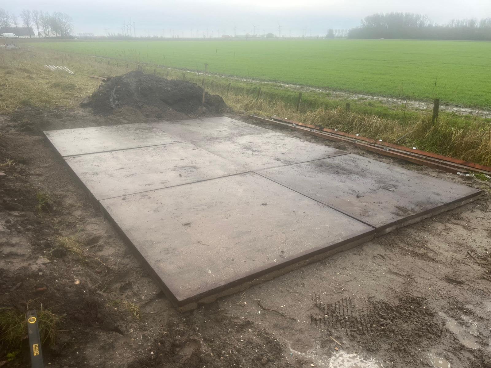 Stelconplaten betonplaten 9 stuks 2x2, Ophalen, Gebruikt