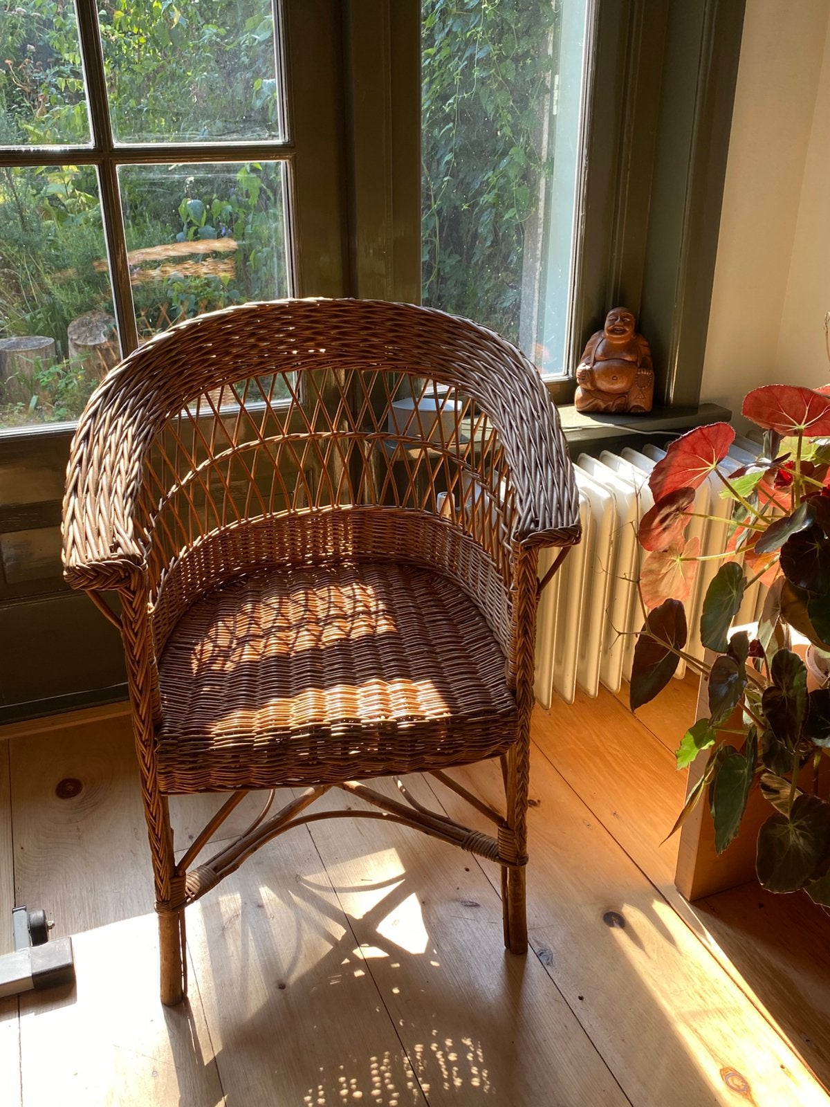 Rotan stoel - in zeer goede staat, Huis en Inrichting, Stoelen, Bruin, Vintage, Riet of Rotan, Ophalen of Verzenden