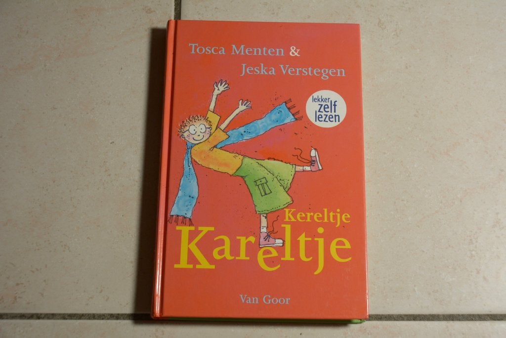 Kereltje Kareltje / Tosca Menten, Boeken, Ophalen of Verzenden, Zo goed als nieuw, Fictie algemeen