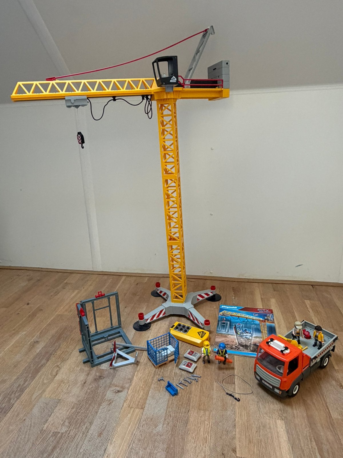 Playmobil hijskraan en werkauto, Ophalen, Gebruikt, Complete set, Overige typen