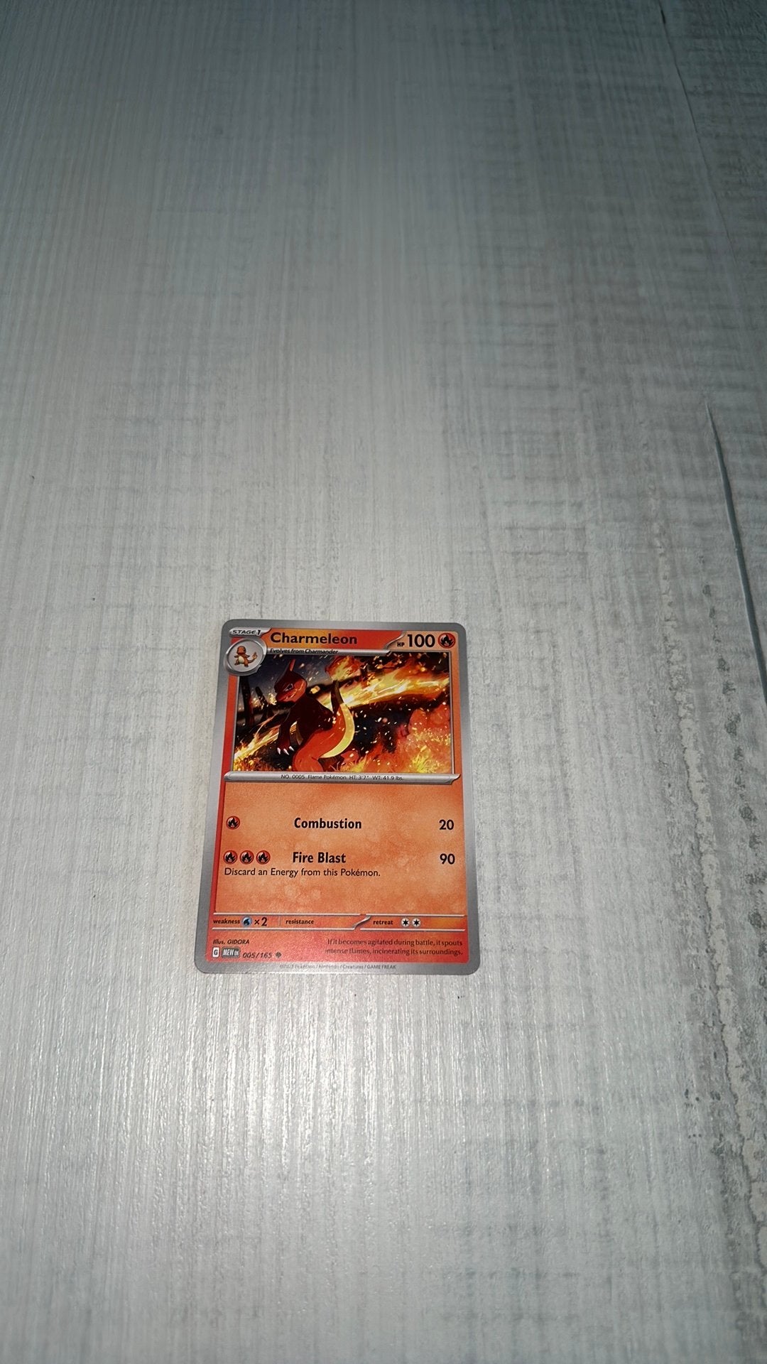 Charmeleon 005/165 - Pokemon 151, Ophalen of Verzenden, Zo goed als nieuw