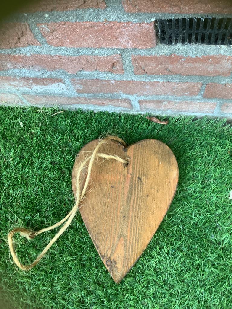 Houten hart om bloemstukje op te maken, Hout, Gebruikt, Ophalen of Verzenden, Landelijk