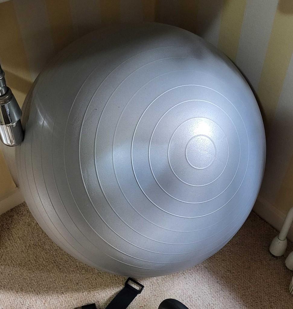 Fitness bal 75cm zwangerschapsbal Bevalbal - GEBRUIKSKLAAR !, Sport en Fitness, Ophalen of Verzenden, Zo goed als nieuw, Fitnessbal