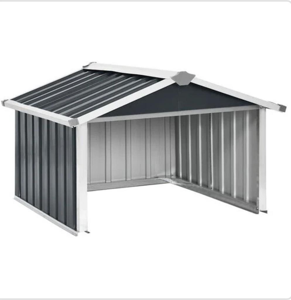 Overkapping robotmaaier 92x97x63 cm staal antraciet, Tuin en Terras, Overkappingen, Ophalen, Nieuw, Overige typen