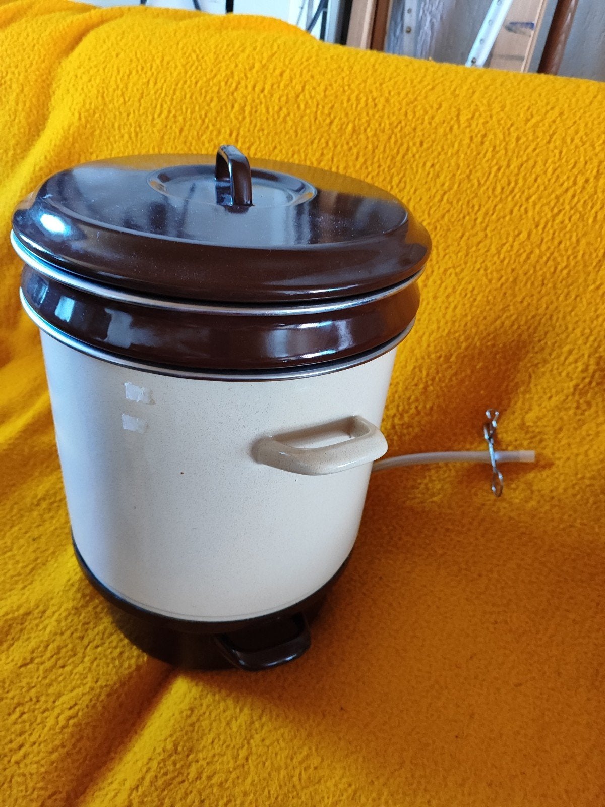 sapketel groot, compleet met afvoeslang, Ophalen of Verzenden, Emaille