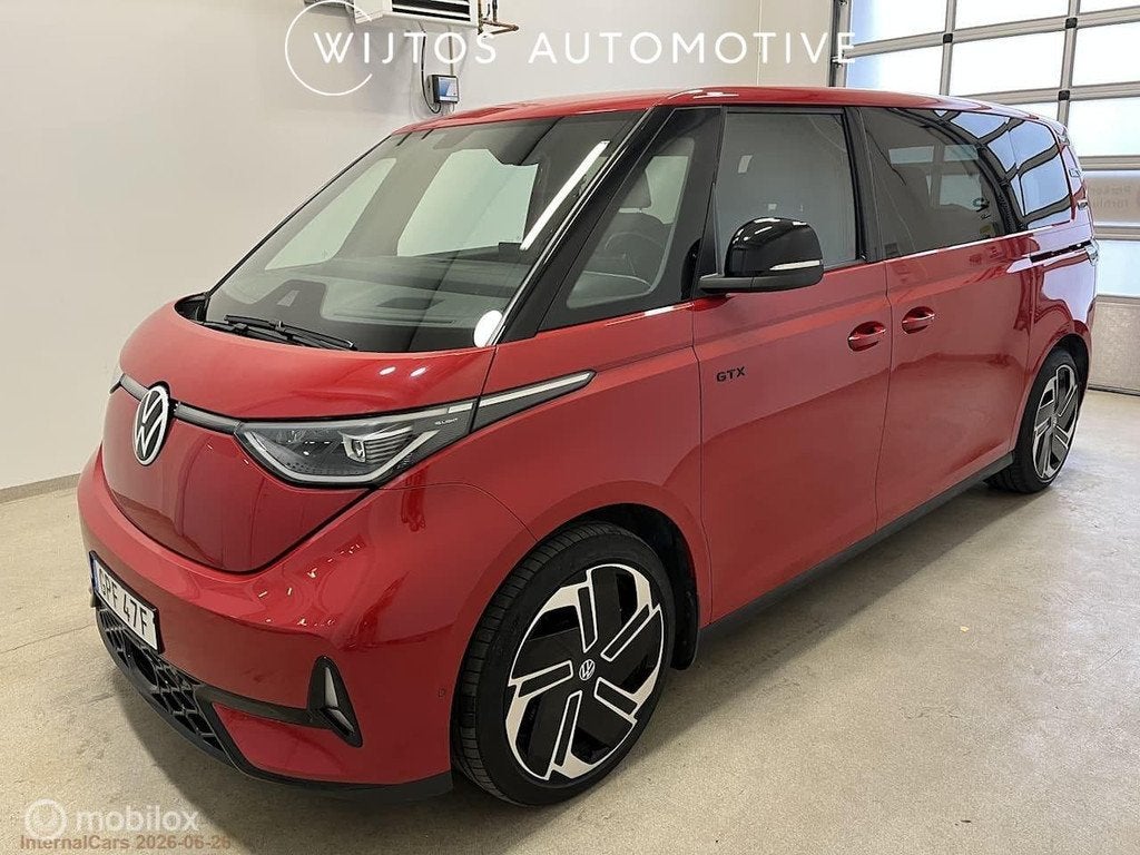 Volkswagen ID. Buzz GTX 4MOTION 86 kWh LWB 6p., pano, H/K, Auto's, Volkswagen, Gebruikt, Leder en Stof, 340 pk, ID.Buzz