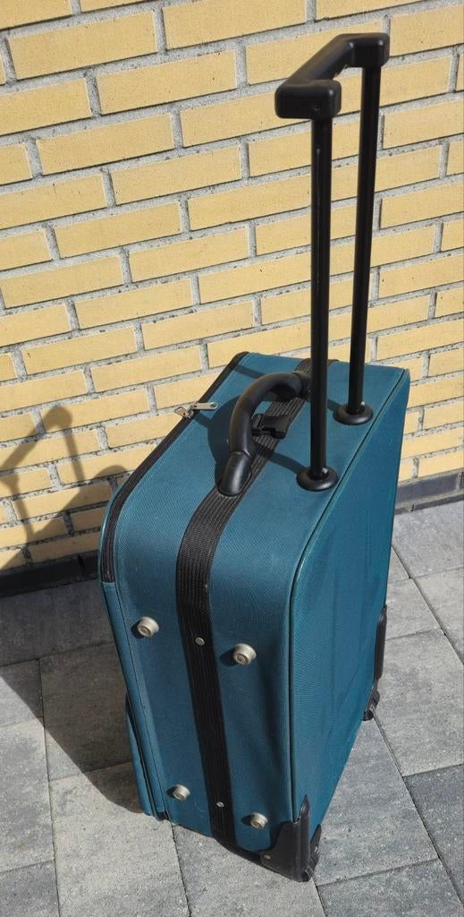 Polyesterstof Travelbags koffer trolly 45x65 cm grote wielen, Ophalen, 45 tot 55 cm, Zo goed als nieuw, 70 cm of meer