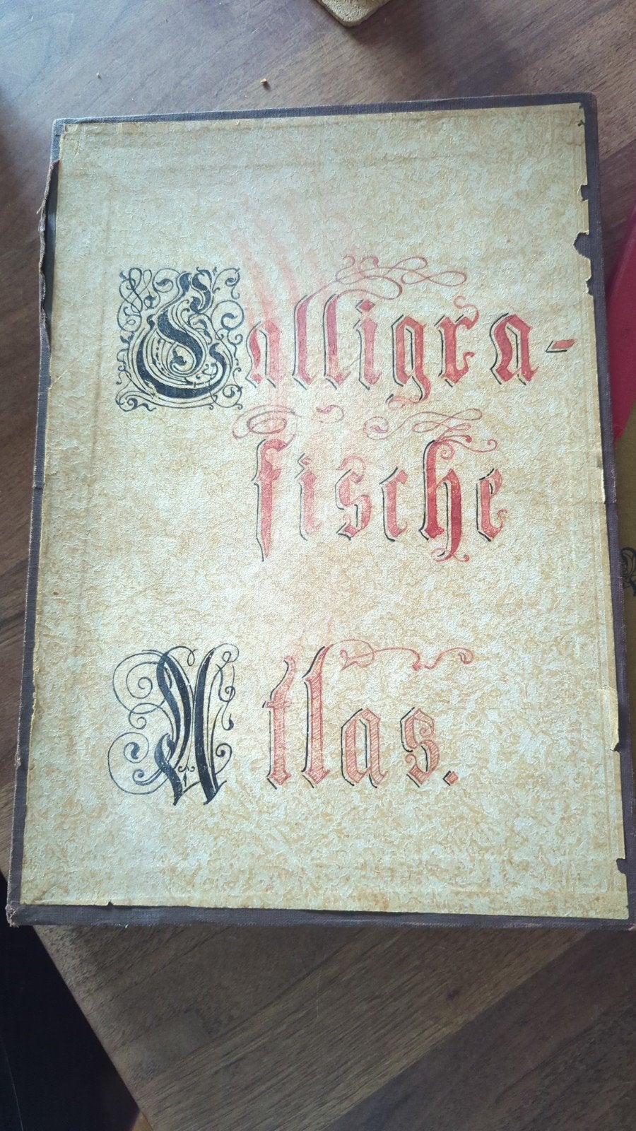 Oude Calligraphische Atlas / Schriften Atlas / L. Petzend, Boeken, Atlassen en Landkaarten, Gelezen, Ludwig Petsendorfer, Overige typen