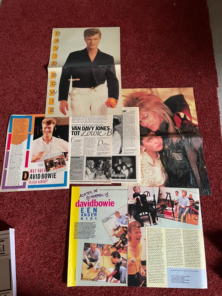 Oude artikelen David Bowie, Ophalen of Verzenden, Gebruikt, Boek, Tijdschrift of Artikel