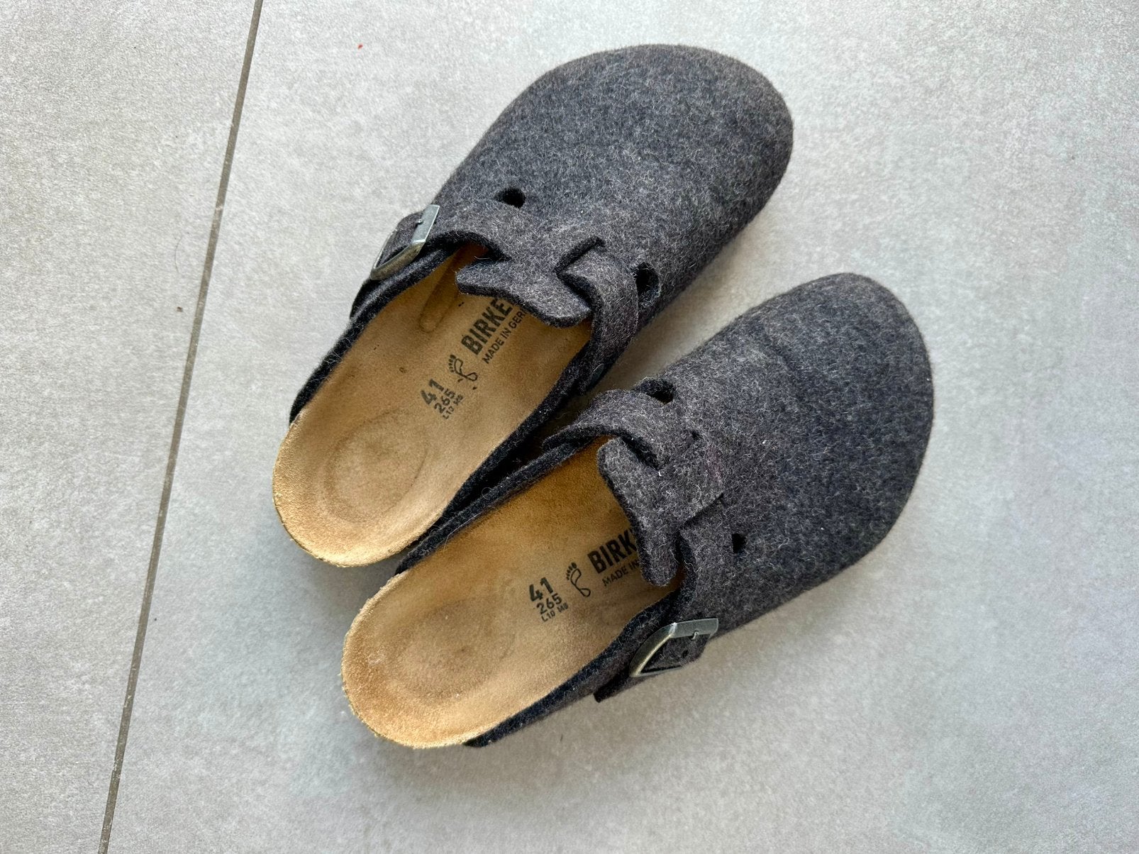 Birkenstocks, Zwart, Ophalen of Verzenden, Zo goed als nieuw, Pantoffels of Sloffen