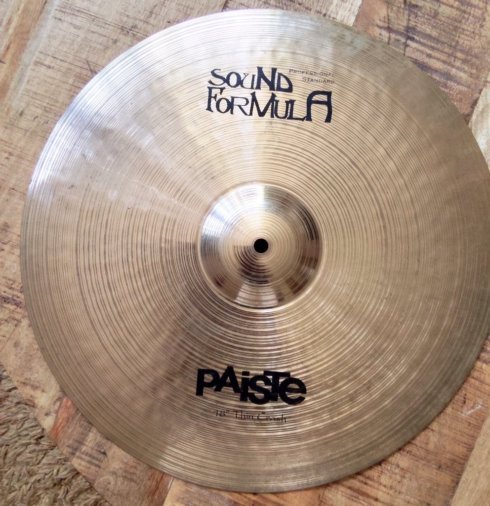 Paiste Sound Formula 18" thin crash, Verzenden, Gebruikt, Overige merken