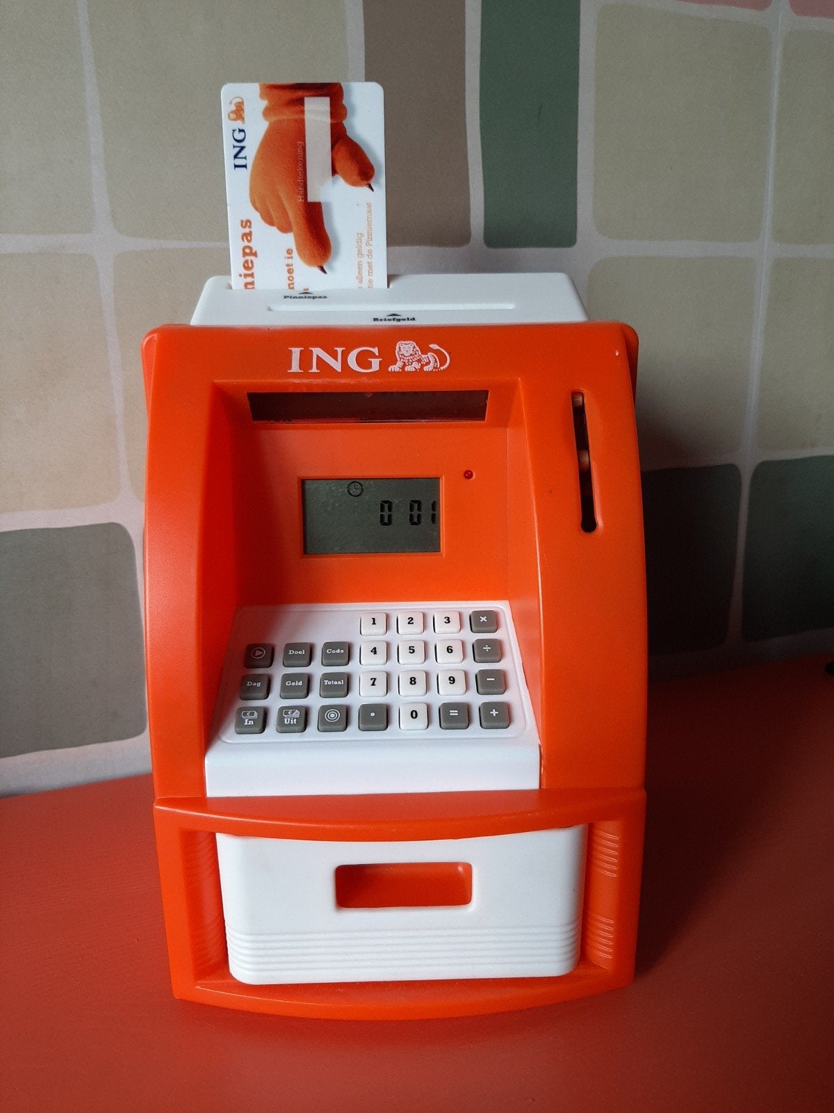 ING pinapparaatje voor kinderen - Sparen en leren penniepas, Ophalen of Verzenden, Jongen of Meisje