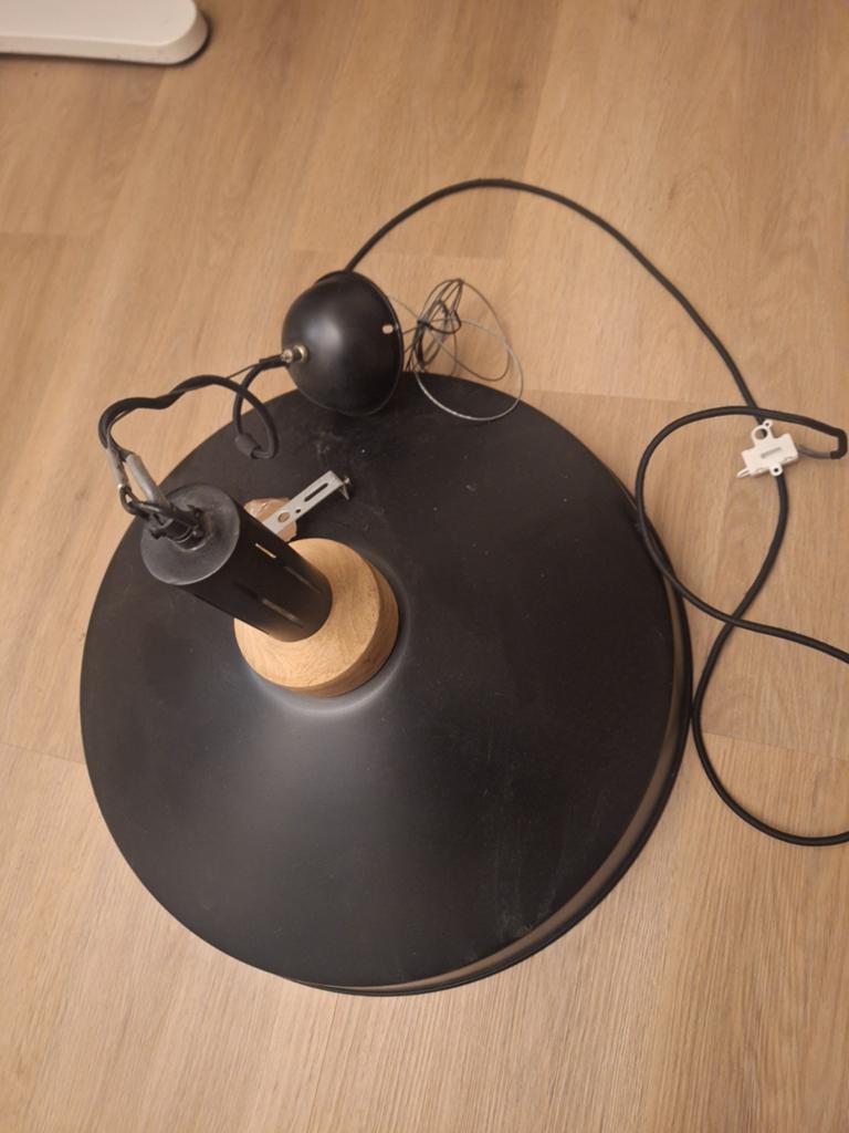 Industriële hanglamp, Ophalen, Rond, Zo goed als nieuw, Industrieel