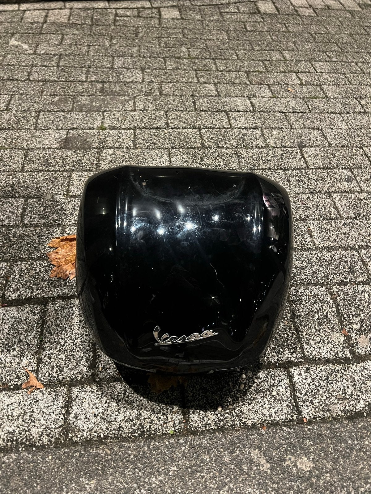 Zwart Vespa topkoffer, Ophalen of Verzenden, Gebruikt, Overige modellen