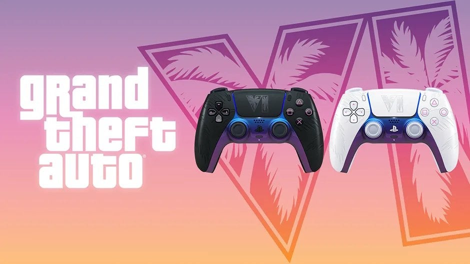 Sony ps5 dualsense limited gta 6 controllers, wit en zwart, PlayStation 5, Nieuw, Ophalen of Verzenden, Controller