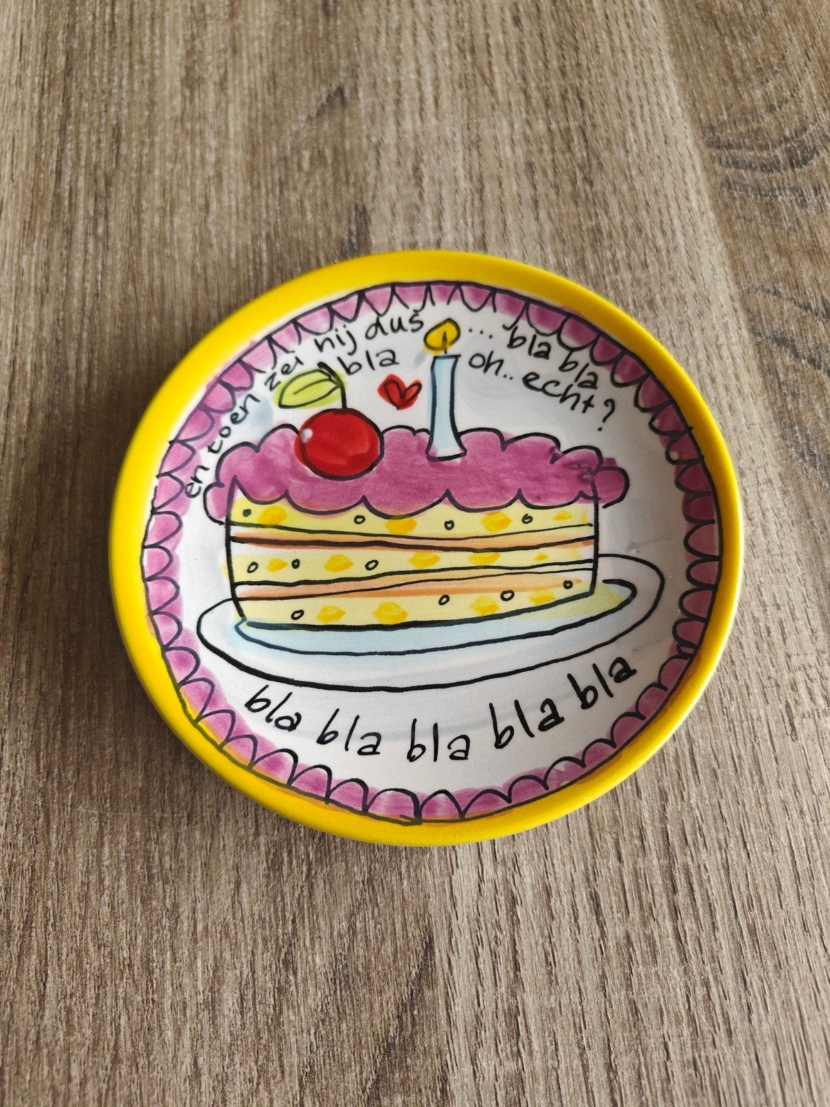 Blond Amsterdam Petit Four ⌀12cm, Nieuw, Ophalen of Verzenden, Schaal of Schalen, Modern