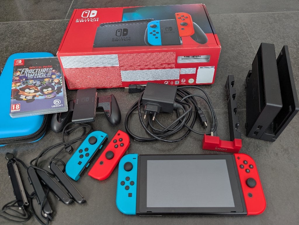 Nintendo switch V2 console met oa extra set joycons, Met 2 controllers, Ophalen, Switch 2019 Upgrade, Gebruikt