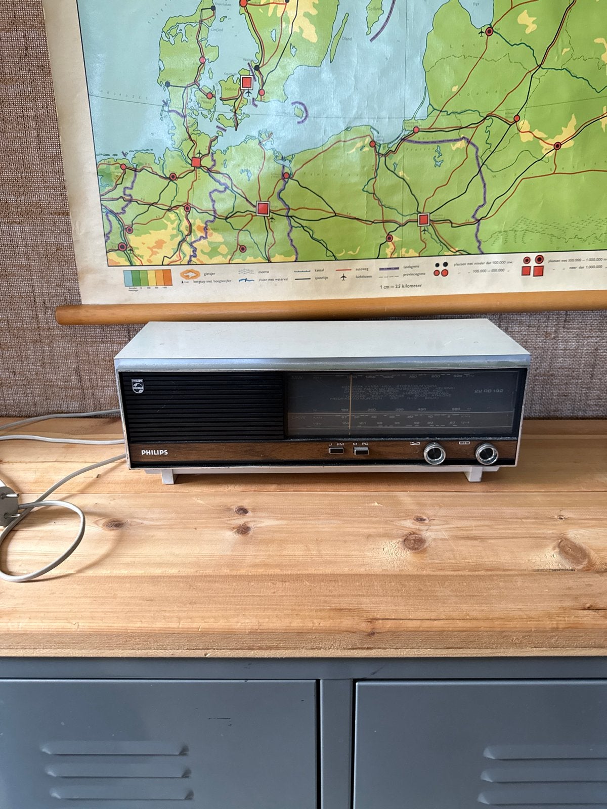 Vintage Philips radio - Klassieke ontvanger, Ophalen, Gebruikt, Radio