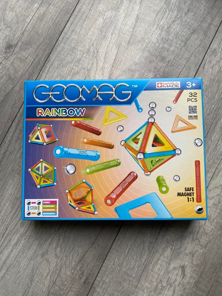 NIEUW Geomag rainbow 32-delig, Ophalen of Verzenden, Nieuw, Overige merken