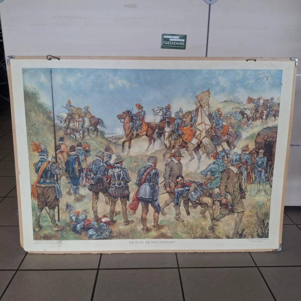 Slag bij nieuwpoort | Schoolplaat, Ophalen, Geschiedenis