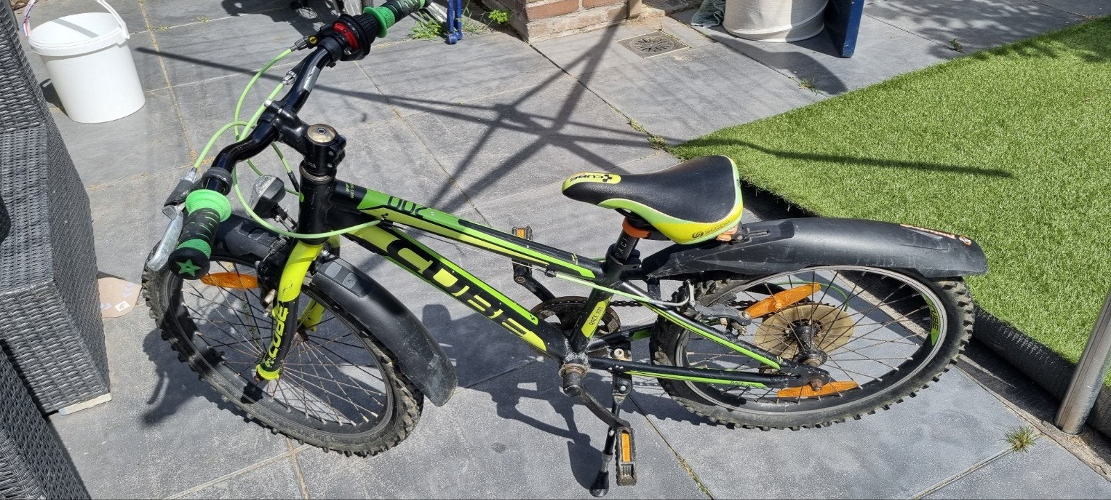 Groene cube fiets 20 inch, Fietsen en Brommers, Ophalen, Gebruikt, 20 inch, Versnellingen