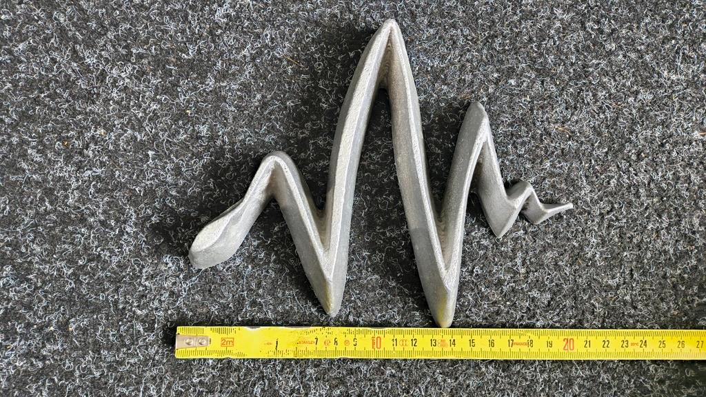 Teun Kees Brutalistische Aluminium Onderzetter Jaren '80, Ophalen of Verzenden