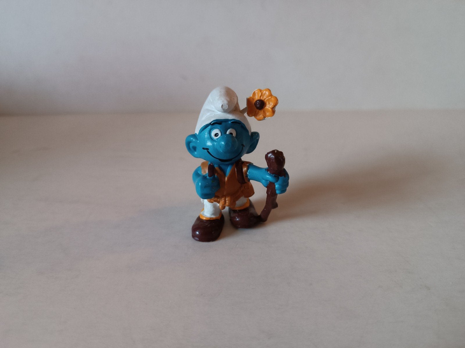 Schleich Smurfen Collectie: Wandelaar Smurf, Ophalen of Verzenden, Gebruikt, Overige Smurfen, Poppetje, Figuurtje of Knuffel