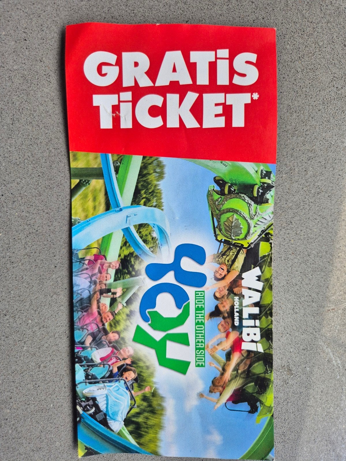 Walibi kortingsactie, Eén persoon